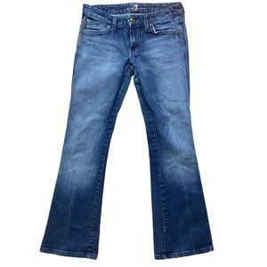 7 For All Man Kind Y2K Womens A Pocket Jeans 28 Distressed Boot Cut